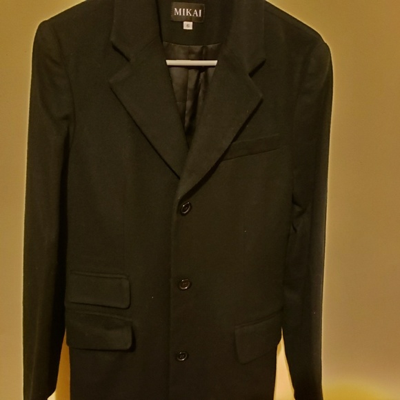 Mikai warm many pockets black coat - Picture 5 of 5